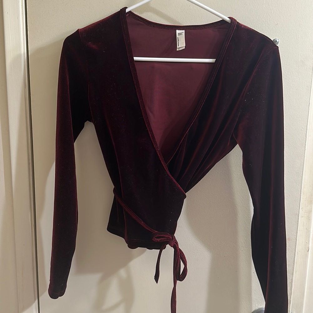 American apparel velvet wrap